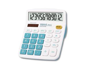 12 - Function Basic Desktop Calculator - Blue