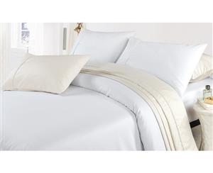 1500TC Egyptian Cotton King Bed Sheet Set - White