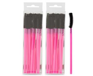 2 x Disposable Mascara Wands 9pk - Hot Pink