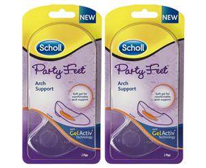 2 x Scholl Party Feet Arch Support Inserts