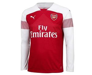 2018-2019 Arsenal Puma Home Long Sleeve Shirt (Ramsey 8)