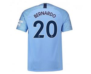 2018-2019 Man City Nike Vapor Home Match Shirt (Bernardo 20)