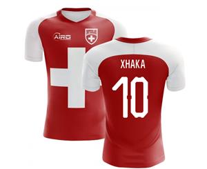 2018-2019 Switzerland Flag Concept Football Shirt (Xhaka 10) - Kids