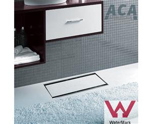 2400mm Lauxes Aluminium Slimline Tile Insert Shower Grate Drain Floor Waste Any Size
