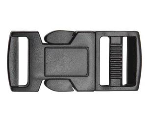25mm Black Side Release Buckle Quick Release 1 - 10 [No Of 4] - Black