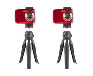 2PK Vivitar 7.5" Compact Camera Tripod Phone Selfie Mount/Stand/Hand Grip/Rotate