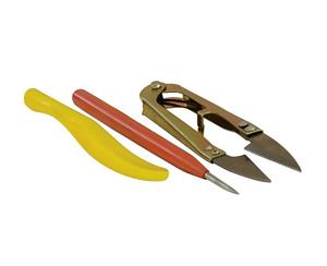 3 Pce Rod Building Tool Kit -1 x Burnishing Tool- 1 x Clippers & 1 x Thread Pick