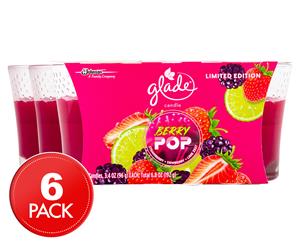 3 x 2pk Glade Scented Candle 96g - Berry Pop