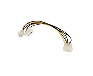 30cm Male 4Pin Molex To Female & 4Pin P4 Power Adapter Cable