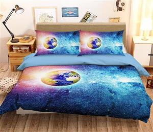 3D Earth Stars 127 Bed Pillowcases Quilt