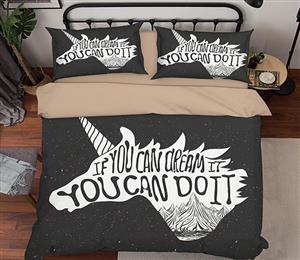 3D Unicorn Head 153 Bed Pillowcases Quilt
