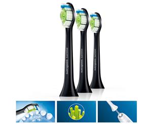 3PK Philips Sonicare Optimal Replacement Brush Heads for Electric Toothbrush BLK