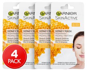 4 x Garnier SkinActive Honey Mask 8mL