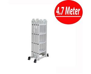 4.7 Meter Multi Purpose Aluminium Folding Extension Ladder Step
