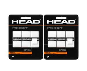 6PK Head XtremeSoft Overgrip Tennis/Squash Racket/Racquet Handle Grip Tape/White