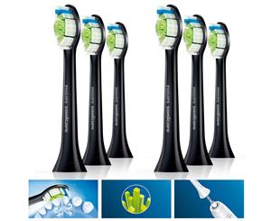 6PK Philips Sonicare Optimal Replacement Brush Heads for Electric Toothbrush BLK