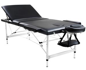 75CM RelaxPro Portable Aluminium Massage Table Bed 3 Fold Beauty Therapy Waxing