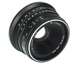 7artisans Photoelectric 25mm f/1.8 Lens for Fuji FX-Mount - Black