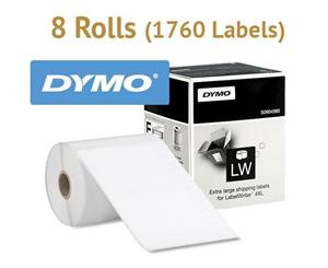 8 x Genuine Large Shipping Labels LW 4x6" (104x159mm) for DYMO Labelwriter 4XL SD0904980