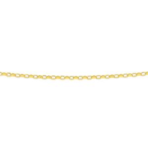 9ct 50cm Diamond Cut Oval Belcher Chain