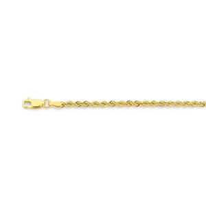 9ct Gold 19cm Rope Bracelet