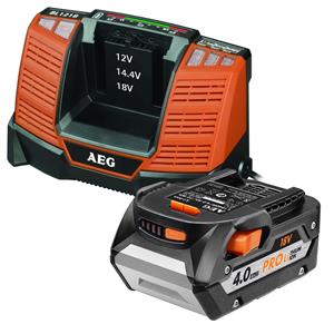 AEG 18V 4.0Ah Battery And Charger Pack