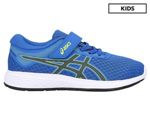 ASICS Boys' Pre-School Patriot 11 Running Sports Shoes - Tuna Blue/Black