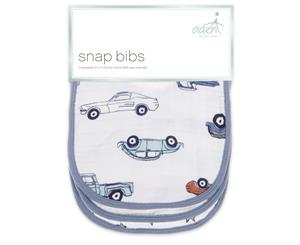 Aden Muslin Snap Bib 3-pack - Hit The Road by Aden+Anais