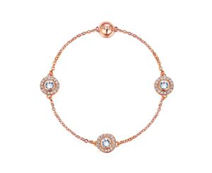 Affinity Collection Angelic Interlinking Bracelet with clear crystals Rose Gold Plated