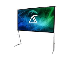 Akia Screens 145 Indoor Outdoor Portable Projector Screen with Stand