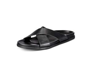 Alfani Mens Codi Sandal Leather Slip On Open Toe Slides