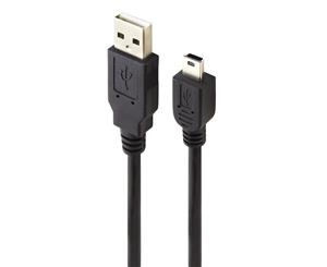 Alogic 5m USB 2.0 Type B Mini USB Cable to USB Type A Male to Male USB2-05-MAB