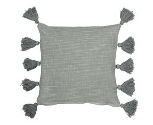 Amalfi Luna Cotton Tassel Design Decorative Pillow Cushion Green 50x10x50cm