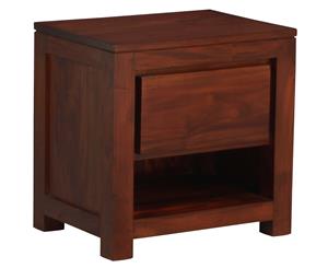 Amsterdam Bedside Table with 1 Drawer in Mahogany