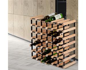 Artiss 42 Bottle Wine Rack Storage Timber Wooden Wall Racks Organiser Holder