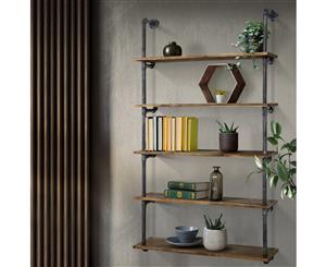 Artiss Industrial DIY Pipe Shelf Rustic Floating Wall Display Shelves Brackets