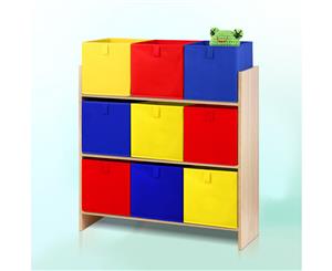 Artiss Kids Bookcase Childrens Bookshelf Storage Box Toys Organizer Display Rack