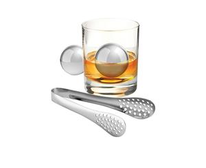Avanti Stainless Steel Ice Ball and Tongs Set