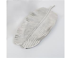 BANANA Medium 60cm Long Decorative Leaf - Nickel