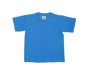 B&C Kids/Childrens Exact 150 Short Sleeved T-Shirt (Burgundy) - BC1286