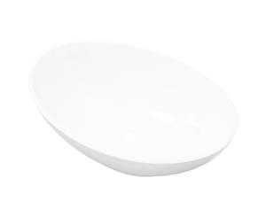Basin Ceramic Oval White 40x33cm Counter Top Bathroom Wash Bowl Sink