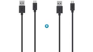 Belkin 2-pack 1.2m Micro USB ChargeSync Cable - Black