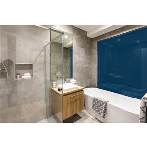 Bellessi 445 x 2600 x 4mm Polymer Bathroom Panel - Midnight Blue