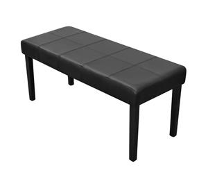 Black High Quality Artificial Leather Bench