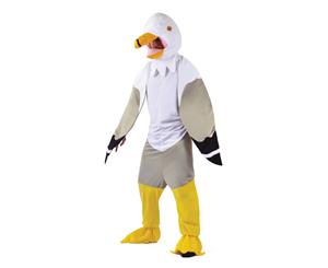 Bristol Novelty Unisex Adults Seagull Costume (White/Grey/Yellow) - BN1734