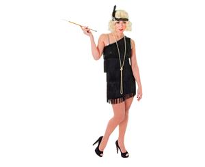Bristol Novelty Womens/Ladies Flapper Dress (Black) - BN854