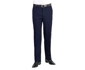 Brook Taverner Apollo Flat Front Formal Suit Trousers (Navy) - RW2620