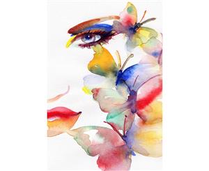 Butterfly Face Canvas Print