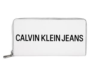 Calvin Klein Zip Around Wallet - Bright White