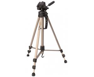 Camlink TP2100 3 Section 3 Way Pan Tilt Head Tripod and Case Max Height 57 Inches